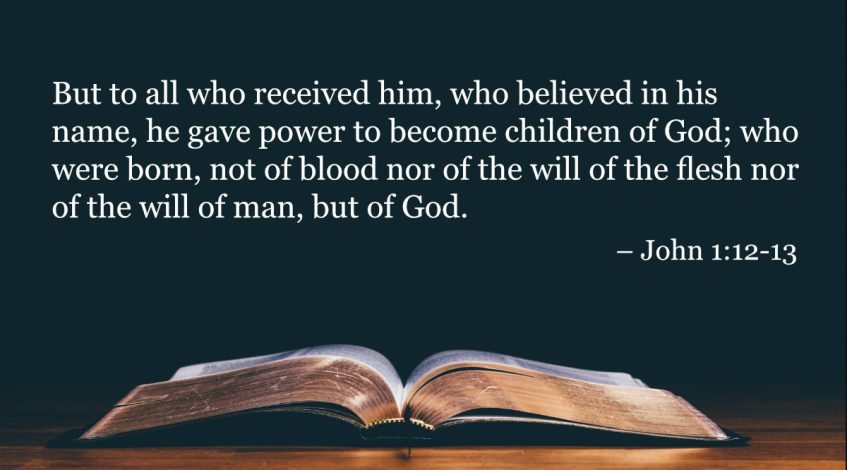 Your Daily Bible Verses — John 1:12 13