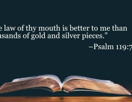 Your Daily Bible Verses — Psalm 119:72