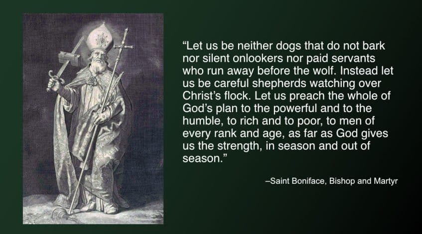 Daily Quote — Saint Boniface