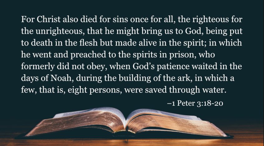 Your Daily Bible Verses — 1 Peter 3:18 20